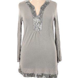 Apostrophe - Long sleeve tunic, XL, grey/silver